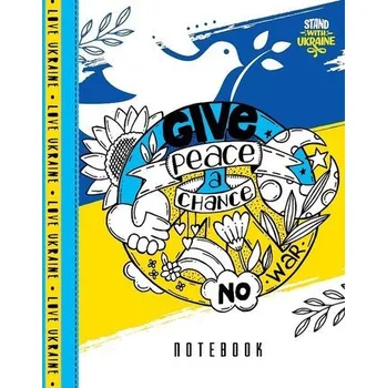 Set školních potřeb Notatnik ozdobny A5/64K kratka TW Peace - pokój