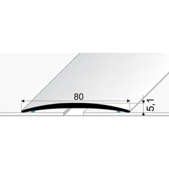 Podlahová lišta Přechodová lišta samolepicí 80mm dekor kov 200 cm, EFFECTOR Zlato 00
