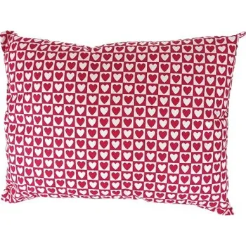 Dekorativní polštářek Dekorační polštář srdíčka červená 40 x 30 cm | RTex