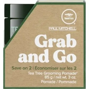 Stylingový přípravek Paul Mitchell Tea Tree Grab & Go Tea Tree Grooming Pomade - Flexibilní pomáda na vlasy 2x 85 g Dárková sada