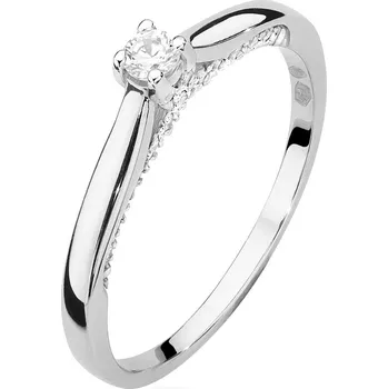 Hodinky Prsten Bonore - Bílé Zlato 585 - Diamant 0-08 Ct 114098