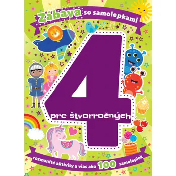 Cizí jazyk Zábava so samolepkami pre štvorročných