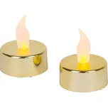 Čajová svíčka LED MagicHome zlatá, 2ks
