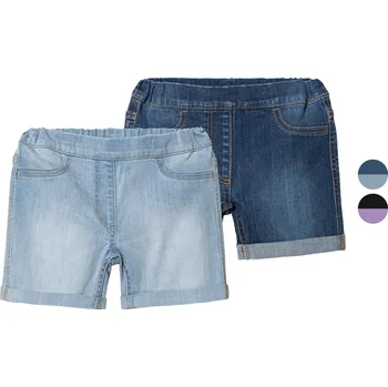 lupilu® Dívčí džínové šortky, 2 kusy