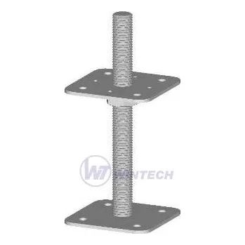 Tesařské kování Patka dř. pilíře BV/P 14-01 200x110x110, M24, ZB, 1 ks TFAAA00200B