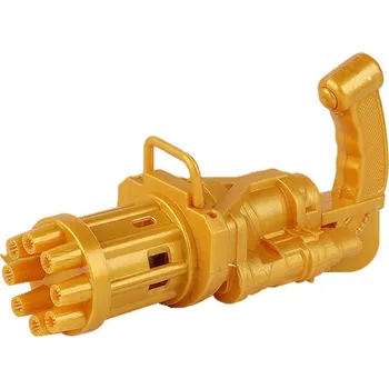 Bublifuk Giftee Bublifuková pistole BUBBLE GUN - kulomet na bubliny Barva: Zlatá
