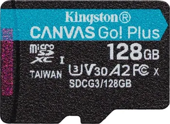 Paměťová karta Kingston Canvas Go! Plus microSDXC 128 GB UHS-I U3 V30