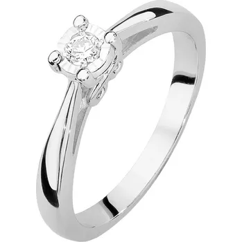 Hodinky Prsten Bonore - Bílé Zlato 585 - Diamant 0-08 Ct 110916