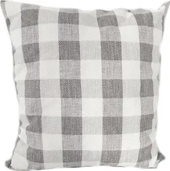 Dekorativní polštářek Dekorační polštář kostka šedá 45 x 45 cm | RTex