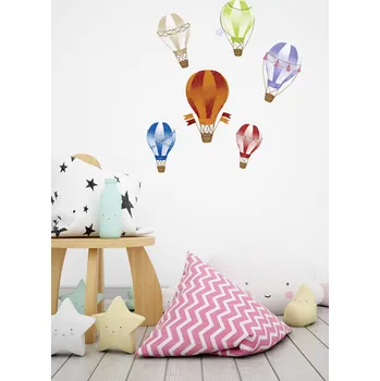 Samolepící dekorace Dětská nálepka na zeď - Balóny Velikost: N2