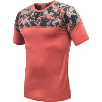 Pánské tričko SENSOR MERINO IMPRESS pánské triko kr. rukáv terracotta/rush Velikost: S