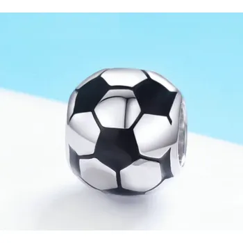 Přívěsek For Silver Korálek Fotbalový Míč - Stříbro 925