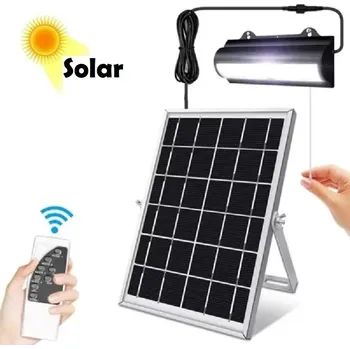 Zahradní dekorace Solární nástěnné světlo čistá bílá (Solární LED světlo s dálkovým ovladačem)