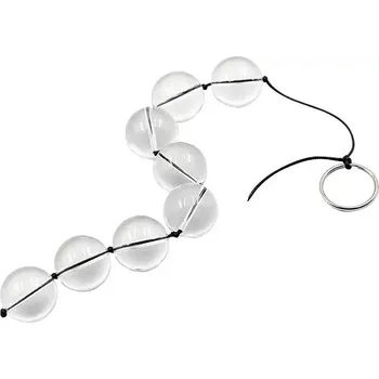 Anální kolík Skleněné anální korále na šňůrce