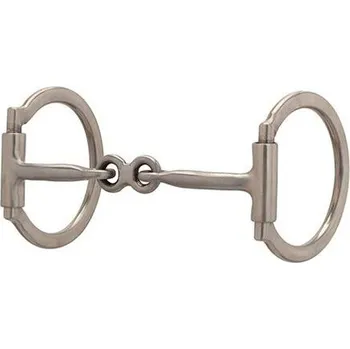 Udidlo pro koně Westernové udidlo D-Ring 2x lomené WEAVER Pro Series