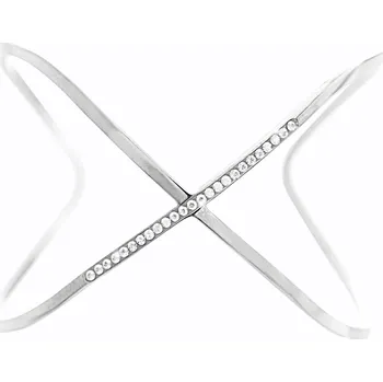 Náramek JSB bijoux s.r.o. Ocelový náramek ve tvaru písmene x s krystaly Swarovski Crystal