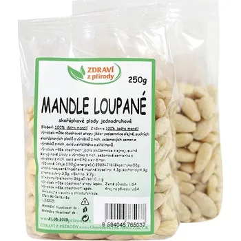 IPJ NATUR s.r.o. Mandle loupané 250g ZP 2302