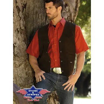 Pánská vesta Alabama čokoládová XXL