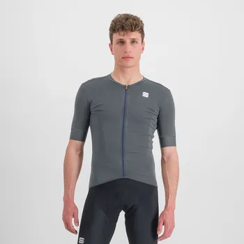 Cyklistické oblečení SPORTFUL Cyklistický dres s krátkým rukávem - MONOCROM - antracitová