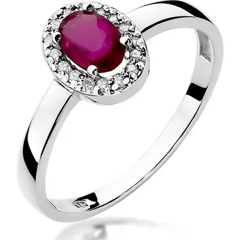 Hodinky Prsten Bonore - Bílé Zlato 585 - Rubín 0-6 ct 122367