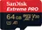 SanDisk Extreme PRO microSDXC 64 GB UHS-I U3 V30 A2 170 MB/s + SD adaptér, 64 GB