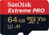 Paměťová karta SanDisk Extreme PRO microSDXC 64 GB UHS-I U3 V30 A2 170 MB/s + SD adaptér