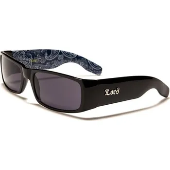 Locs Pánské obdélníkové sluneční brýle BANDANA Modré Olympic eyewear LOC9006-BDNAs3