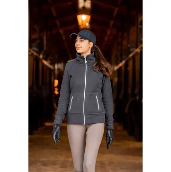 Jezdecká mikina Dámská fleecová mikina Horze Ellie Navy 44