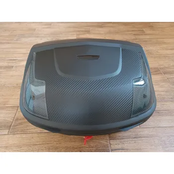 Zavazadlo na motocykl Motokufr 58 litrů top-case A12 jako GIVI, plotna monolock, kouřové odrazky