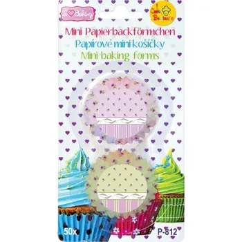 Potravinová fólie Mini košíčky na pralinky Levandule 50 ks