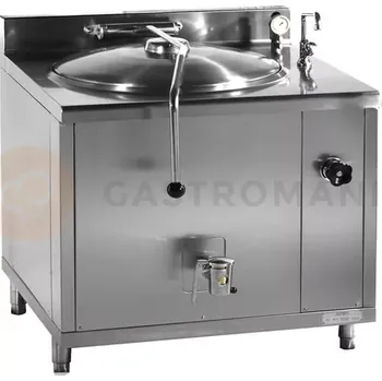 Vazač Parní kotel s nepřímým ohřevem, možnost míchadla, 100 l, spotřeba páry 50 kg/h, 900x900x900 mm | RESTO QUALITY, RQLR-101N