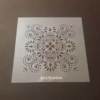 MYLAR PES fólie ornament 00 15x15 cm