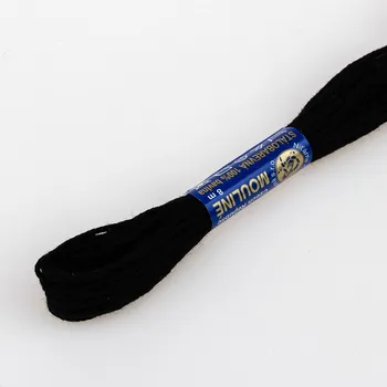 Příze Vyšívací příze MOULINE / MULINKA 9992 černá, jednobarevná, 2g/8m