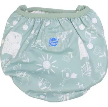 Kojenecké plavky Dětské plenkové plavky Splash About Happy Nappy nastavitelné - Sunny Bear velikost 50-80/0-12 měsíců