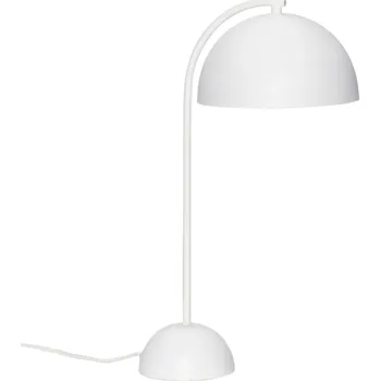 Lampička Bílá kovová stolní lampa Hübsch Form