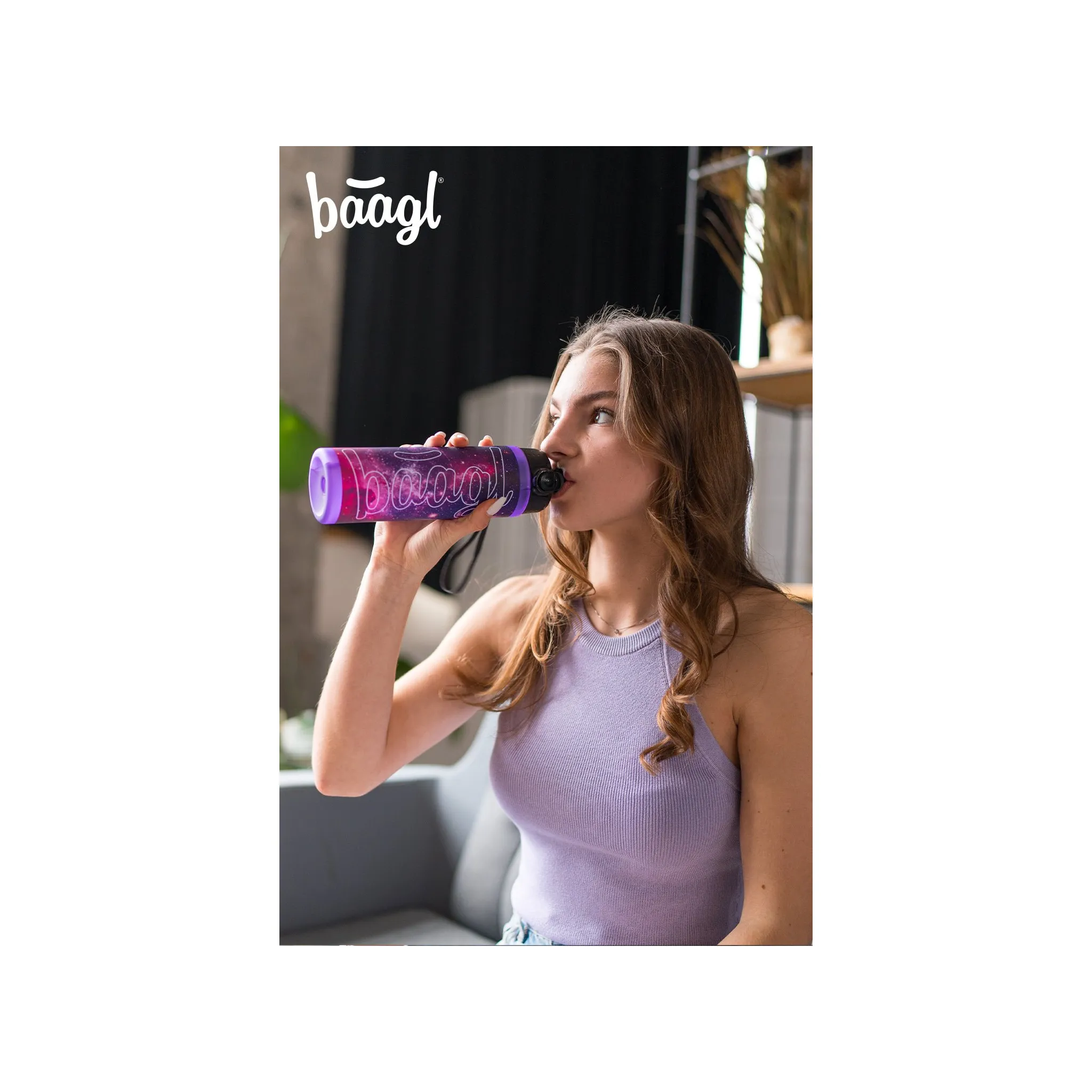 Fotografie 7 - Láhev BAAGL Tritanová láhev na pití 700 ml Galaxy