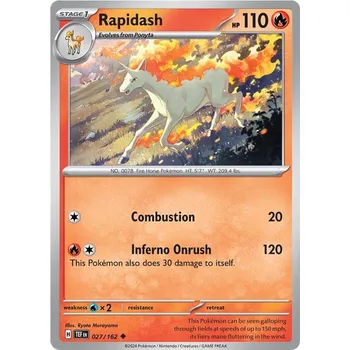 Karetní hra Rapidash 027/162 - Temporal Forces Typ karty: Non-Holo