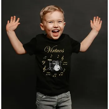 Chlapecké tričko STRIKER Dětské tričko virtuos bicí Dětská velikost: 8 let