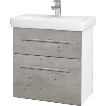 Koupelnový nábytek Dřevojas Umyvadlová skříňka GO SZZ2 60 - N01 Bílá lesk / Úchytka T02 / D23 Herkules