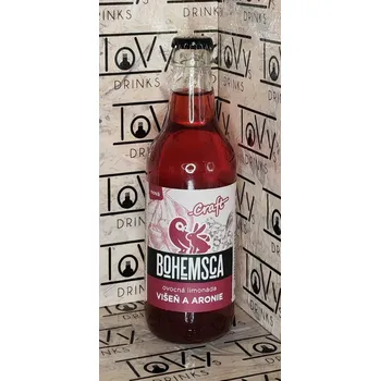 Limonáda Bohemsca Craft limonáda višeň a aronie 330ml sklo