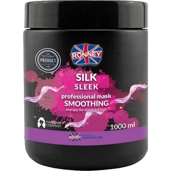 Vlasová regenerace Ronney Professional Mask Smoothing Silk Sleek - Maska s hedvábím 1000 ml