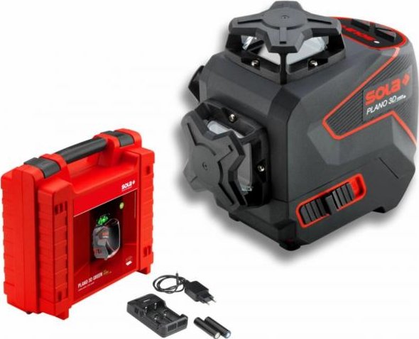 SOLA - Plano 3D křížový laser zelený 360°