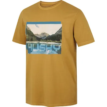 Pánské tričko Husky Pánské bavlněné triko Tee Lake M XXXL, mustard