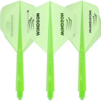 Příslušenství pro šipky Letky s násadkami Astix Windson zelené M 27 mm (midi ve stylu Condor)