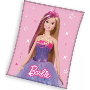 Dětská deka Carbotex Dětská fleecová deka Barbie princezna 150x200 cm Varianta: Dětská fleecová deka Barbie princezna 150x200 cm, Značka: Dadka