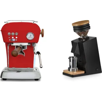 Kávovar Ascaso Dream PID, Love Red + Eureka Mignon Single Dose, Black &…