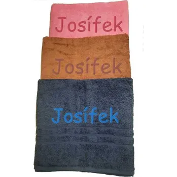 Osuška Froté osuška se jménem 70x140cm vz.8 světle zelená