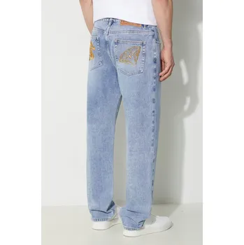 Pánské džíny Džíny Billionaire Boys Club Diamond & Dollar Embroidered Denim, 36, modrá, 55X