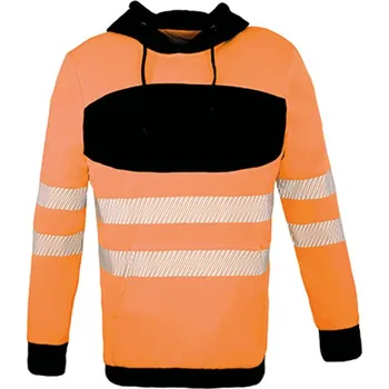 Pánská mikina Korntex Reflexní pracovní mikina KX1002 Signal Orange-Black XL