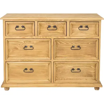 Ložnice Drewmax KD710 dřevěná komoda masiv borovice rustikal (KD710 komoda SIMPLE)